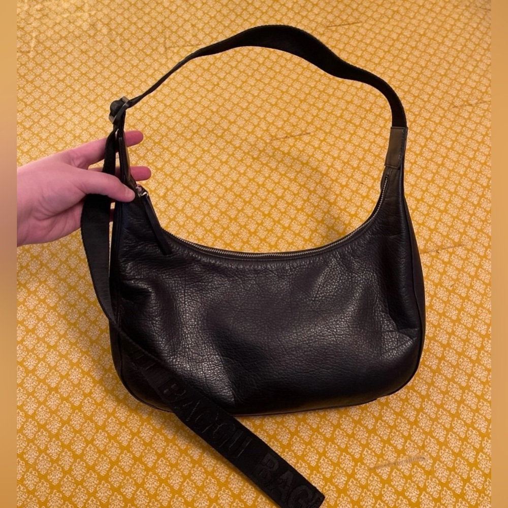Black Leather Baggy Deadstock Crescent